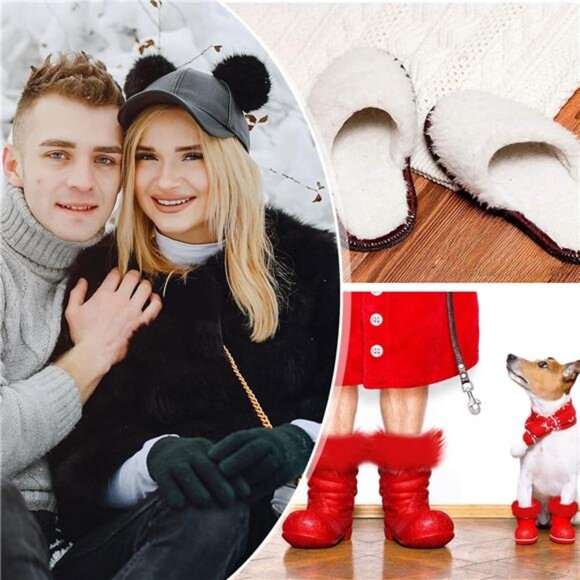 8 Pcs Faux Fox Fur Square Fabric 10 x 10 Inch Shaggy Fur Patches Fabric Cuts - Picture 2 of 7